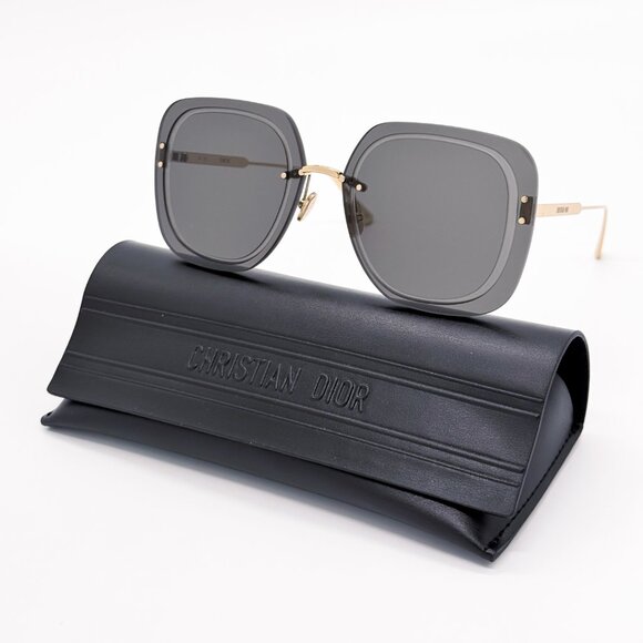 NEW DIOR ULTRADIOR SU B0A0 GOLD SMOKE WOMEN SUNGLASSES DIOR - Picture 1 of 12